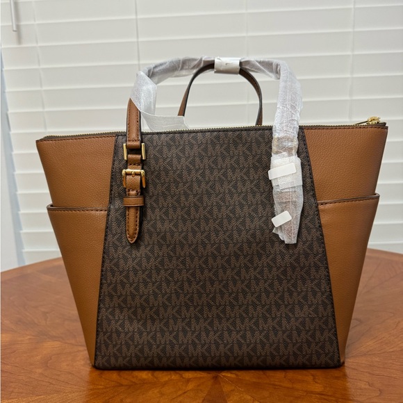 Michael Kors Brown and Tan Women's Tote Bag - Picture 5 of 7